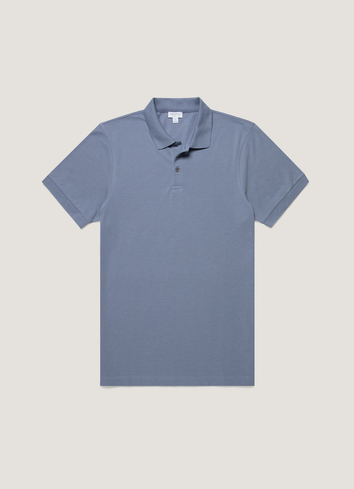 Men's Piqué Polo Shirt in Vintage Blue