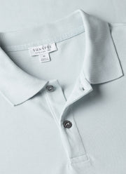 Men's Piqué Polo Shirt in Frost Blue