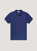 Men's Piqué Polo Shirt in Ink Blue