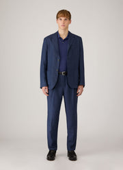 Men's Piqué Polo Shirt in Ink Blue