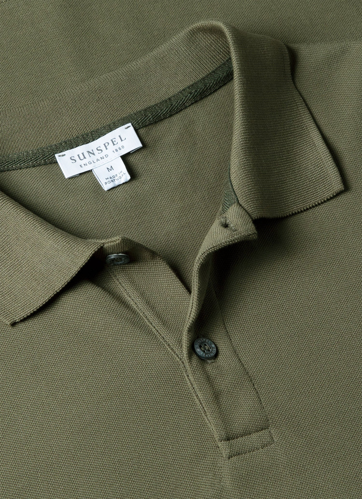 Men's Piqué Polo Shirt in Khaki