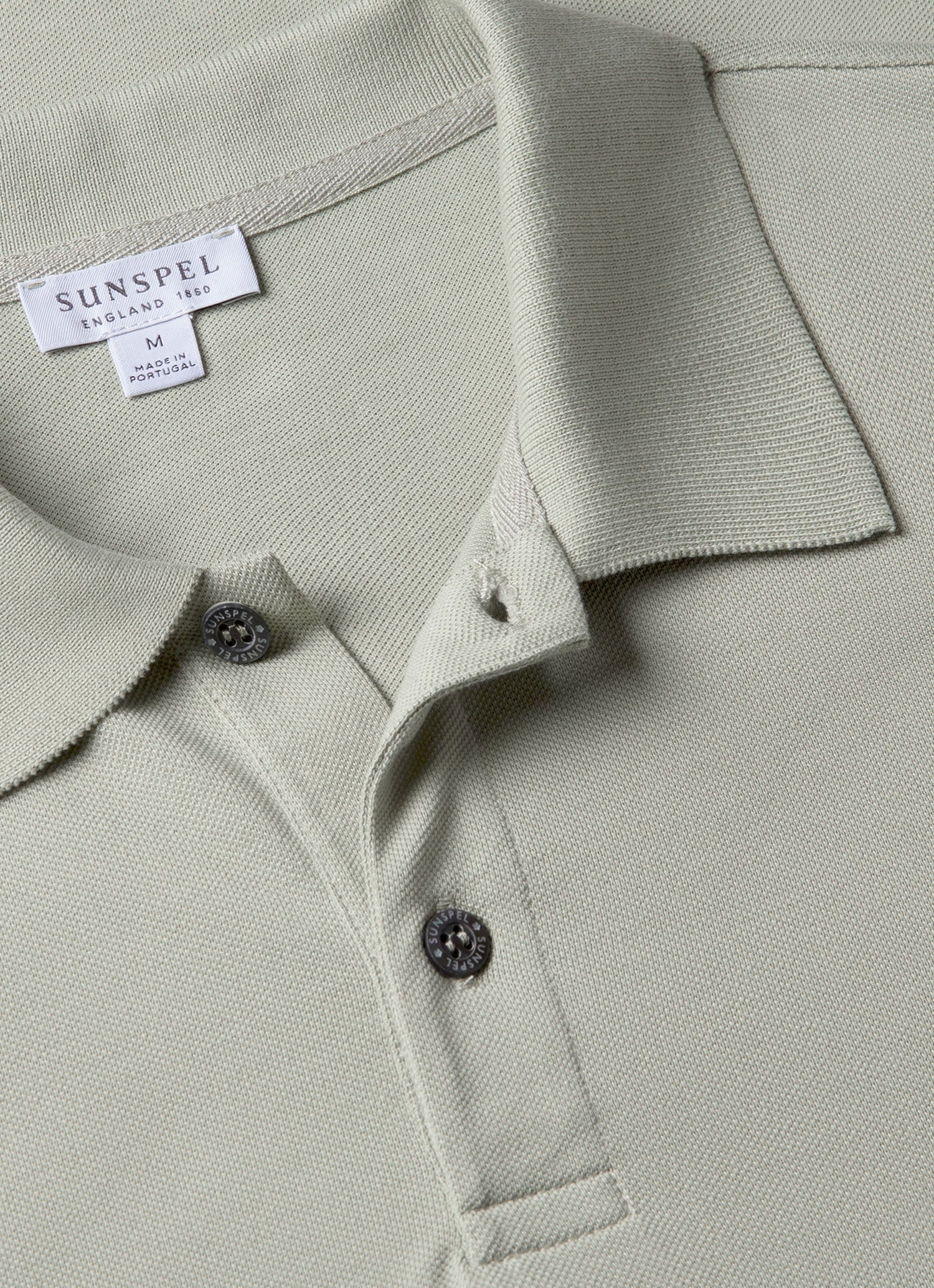 Men's Piqué Polo Shirt in Pastel Green