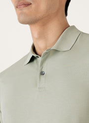 Men's Piqué Polo Shirt in Pastel Green