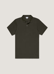 Men's Piqué Polo Shirt in Dark Green