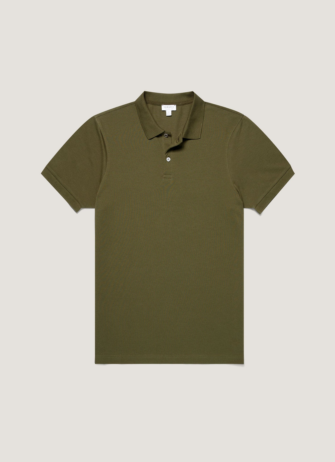 Men's Piqué Polo Shirt in Deep Olive