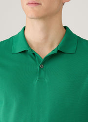 Men's Piqué Polo Shirt in Bright Green