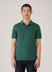 Men's Piqué Polo Shirt in Forest