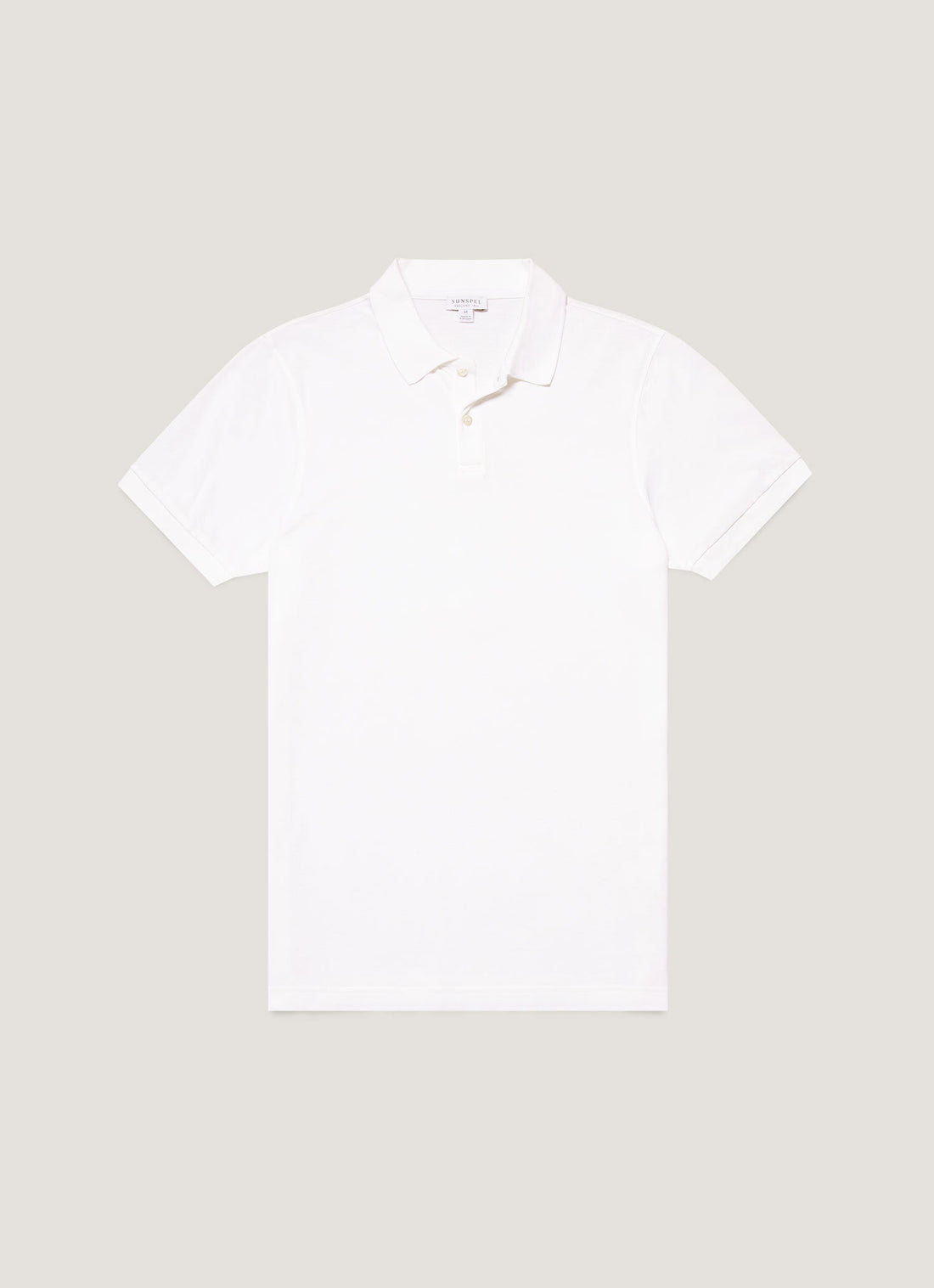 Men's Piqué Polo Shirt in White