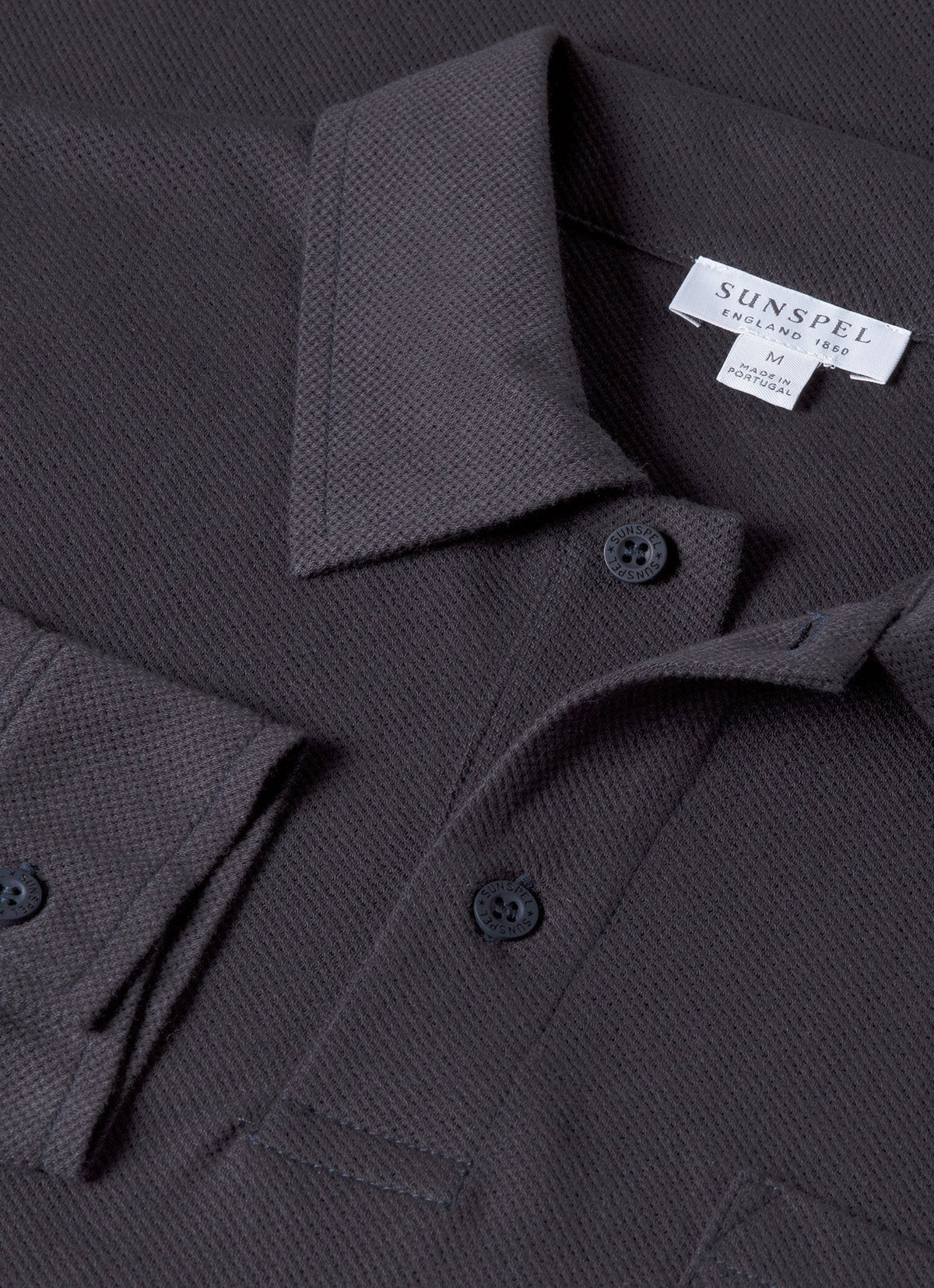 Men's Riviera Long Sleeve Polo Shirt in Navy