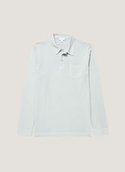 Men's Long Sleeve Riviera Polo Shirt in Haar