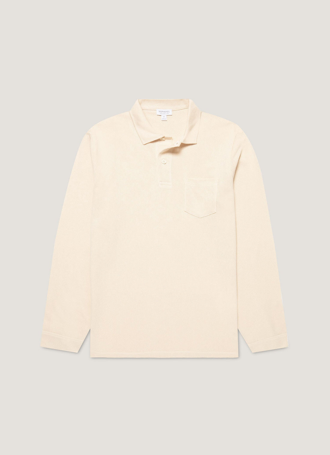 Men's Long Sleeve Riviera Polo Shirt in Undyed