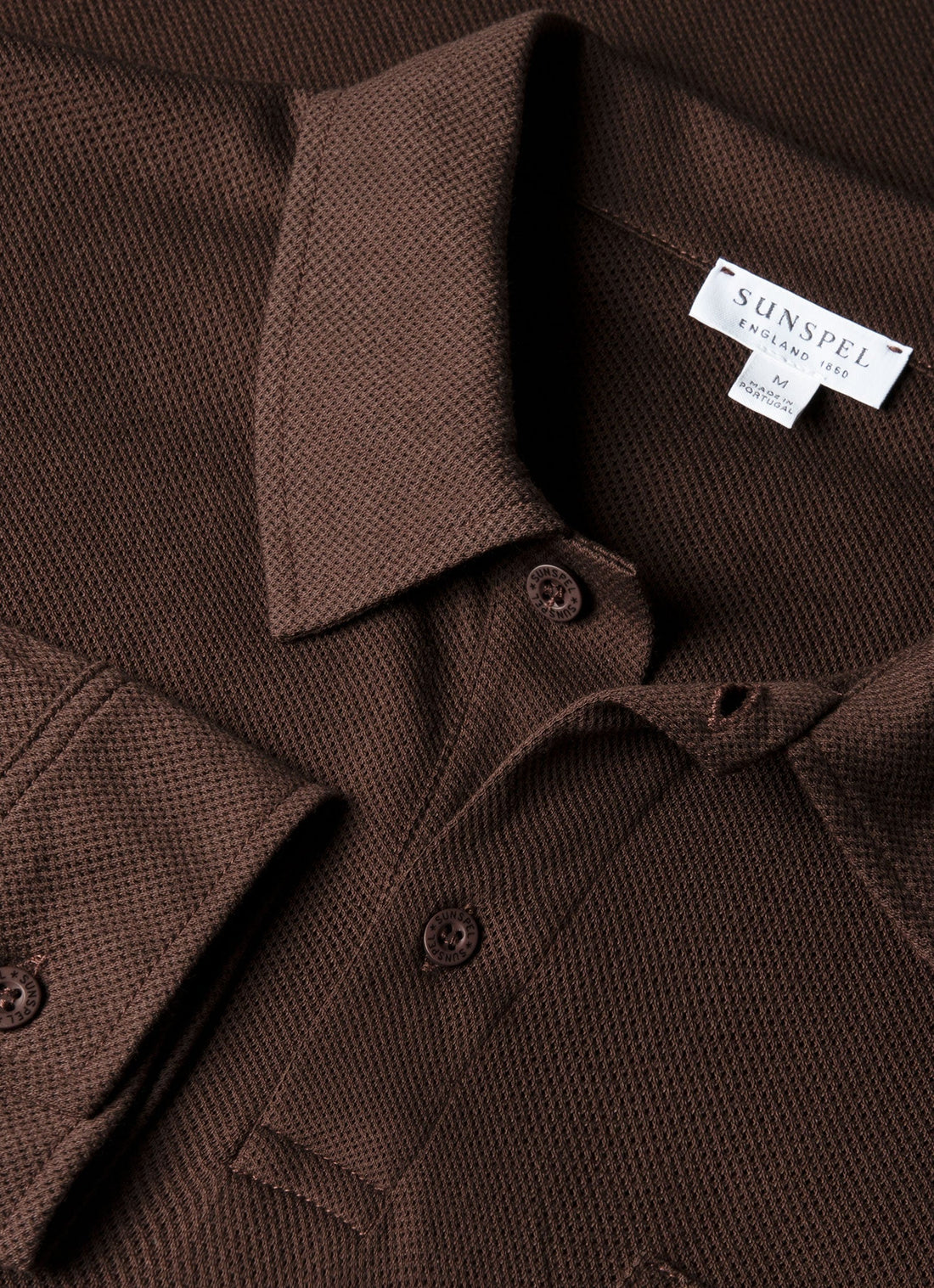 Men's Long Sleeve Riviera Polo Shirt in Bakelite