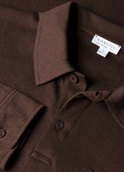 Men's Long Sleeve Riviera Polo Shirt in Bakelite