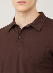 Men's Long Sleeve Riviera Polo Shirt in Bakelite