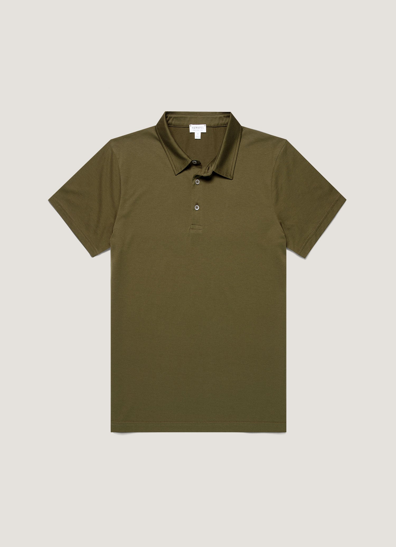 Men's Classic Jersey Polo Shirt in Deep Olive
