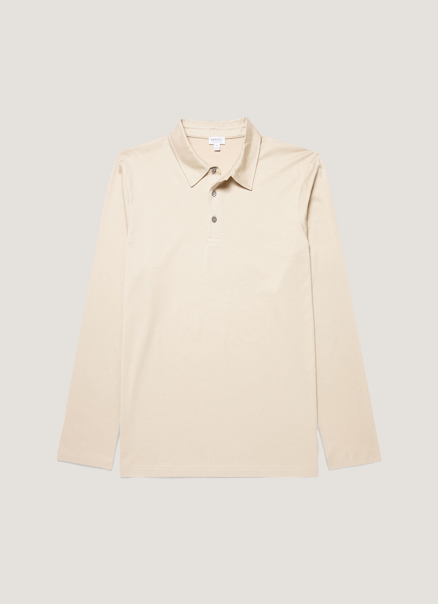 Men's Long Sleeve Classic Jersey Polo Shirt in Hazelwood