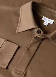 Men's Heavyweight Rugby Polo Shirt in Dark Cedar