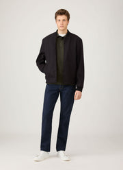 Men's Heavyweight Rugby Polo Shirt in Dark Green