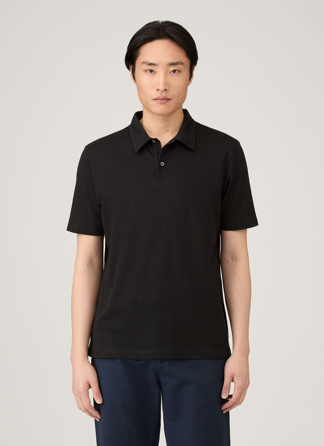 Men's Regular Fit Riviera Polo Shirt in Black