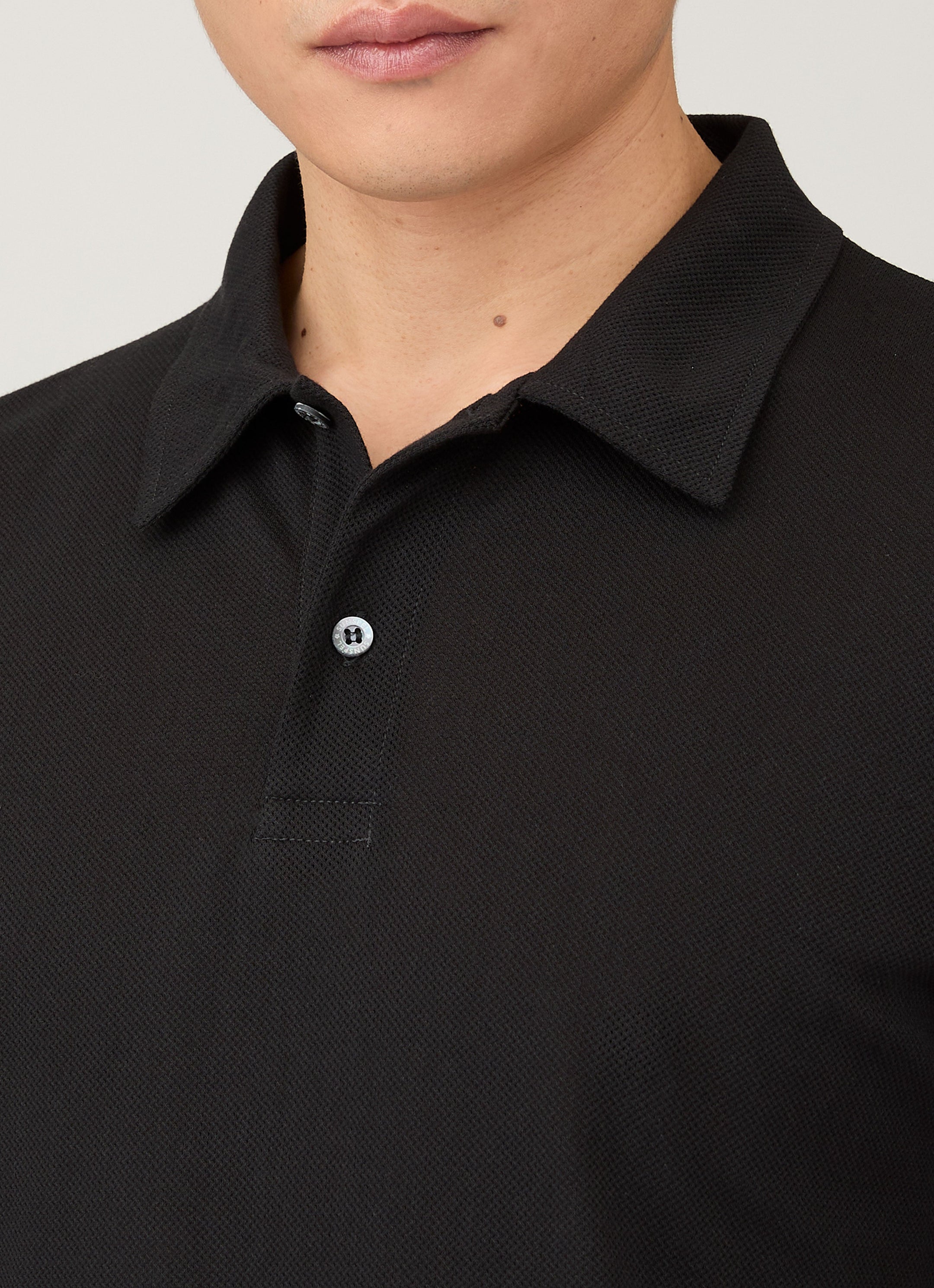 Men's Regular Fit Riviera Polo Shirt in Black
