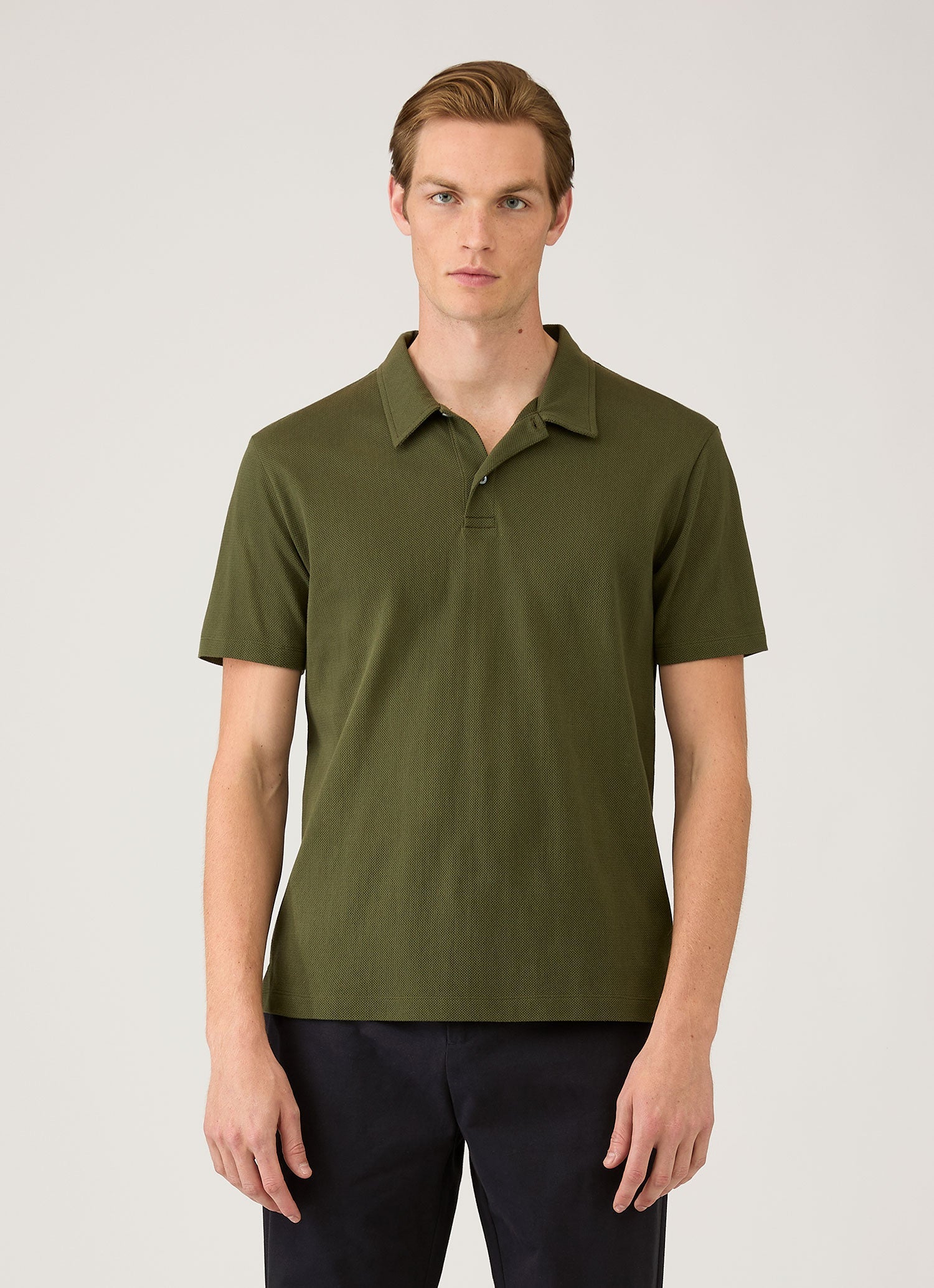 Men's Regular Fit Riviera Polo Shirt in Deep Olive