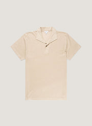 Men's Linen Piqué Polo Shirt in Hazelwood