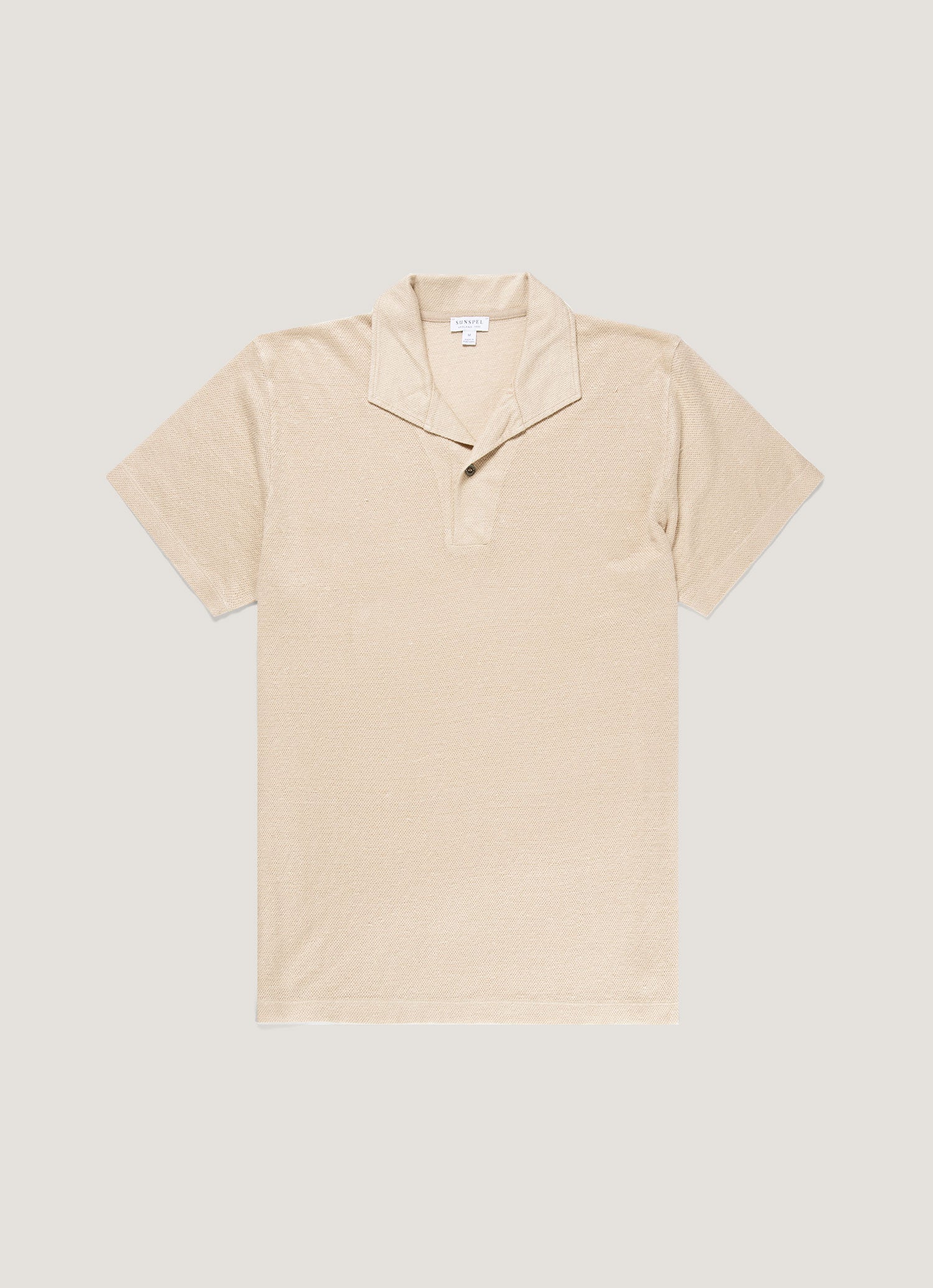 Men's Linen Piqué Polo Shirt in Hazelwood