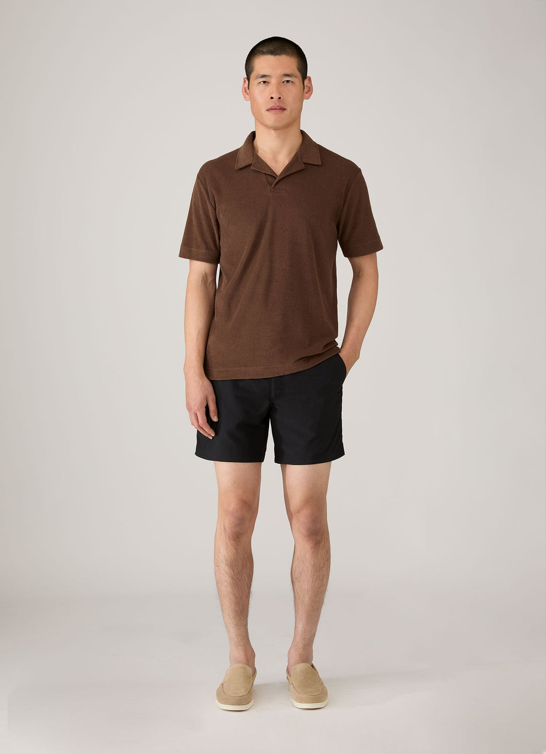 Polo en tissu éponge