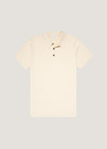 Men's Sea Island Cotton Knit Polo Shirt in Undyed