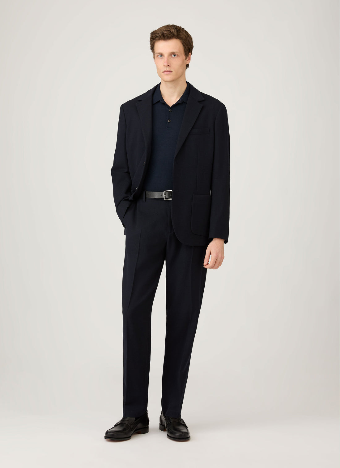 Extra-Fine Merino Knitted Polo Shirt