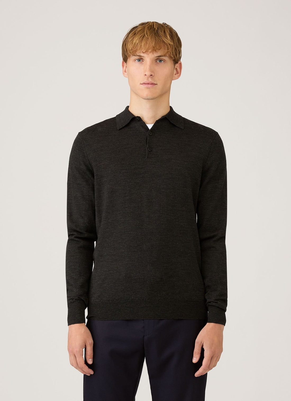 Extra-Fine Merino Knitted Polo Shirt