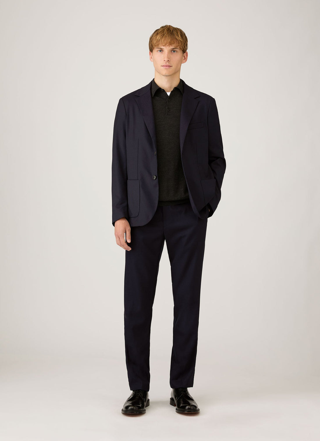 Extra-Fine Merino Knitted Polo Shirt