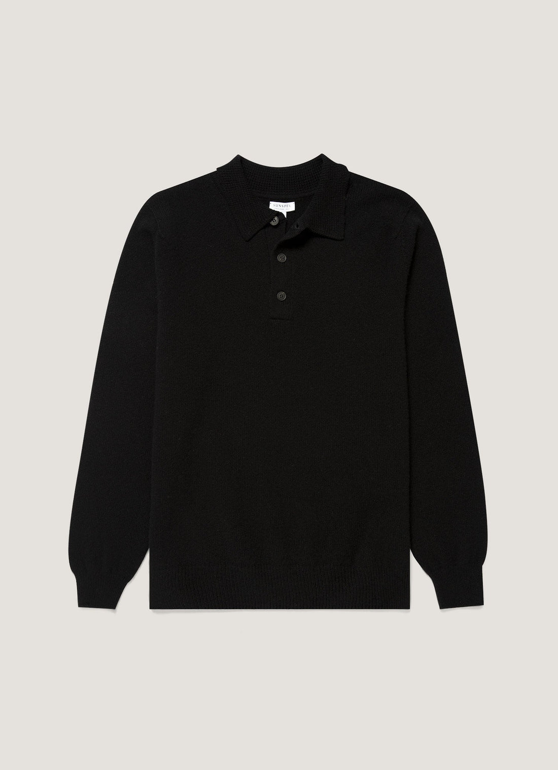 Lambswool Knitted Polo Shirt