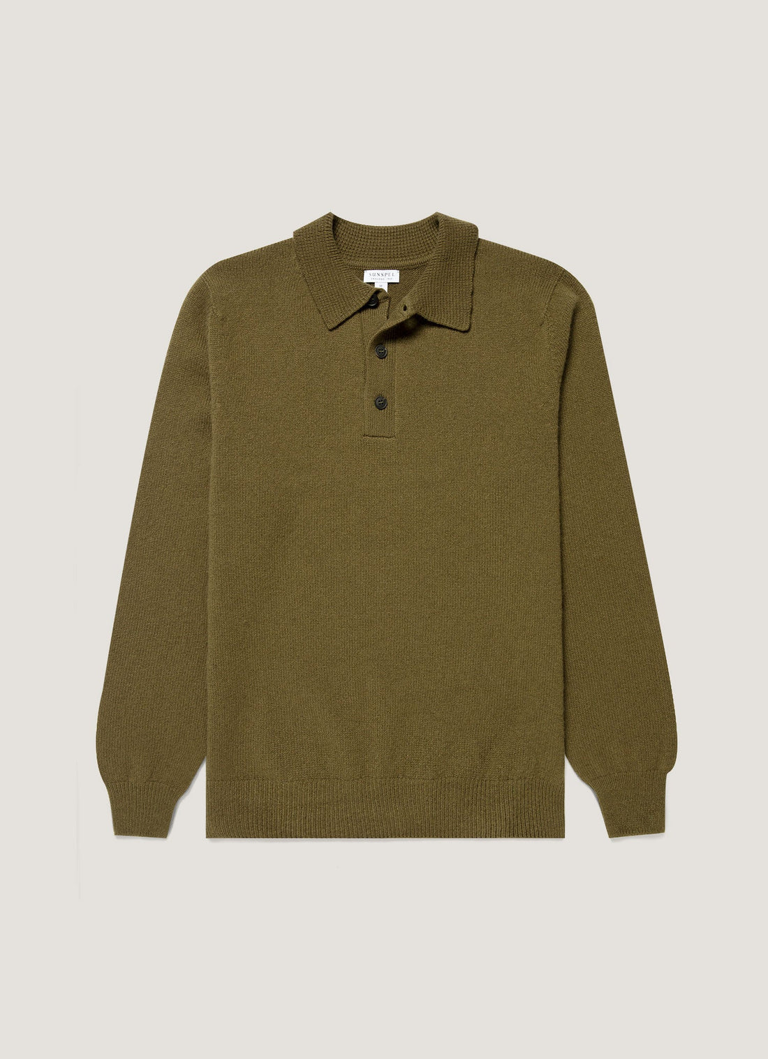 Lambswool Knitted Polo Shirt