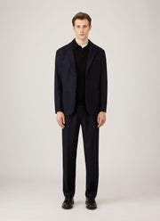 Men's Cashmere Polo Shirt in Black