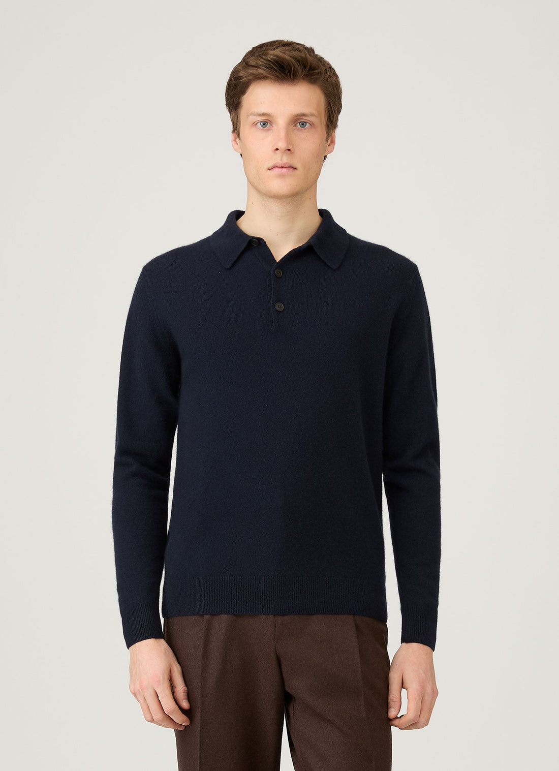 Cashmere Knitted Polo Shirt