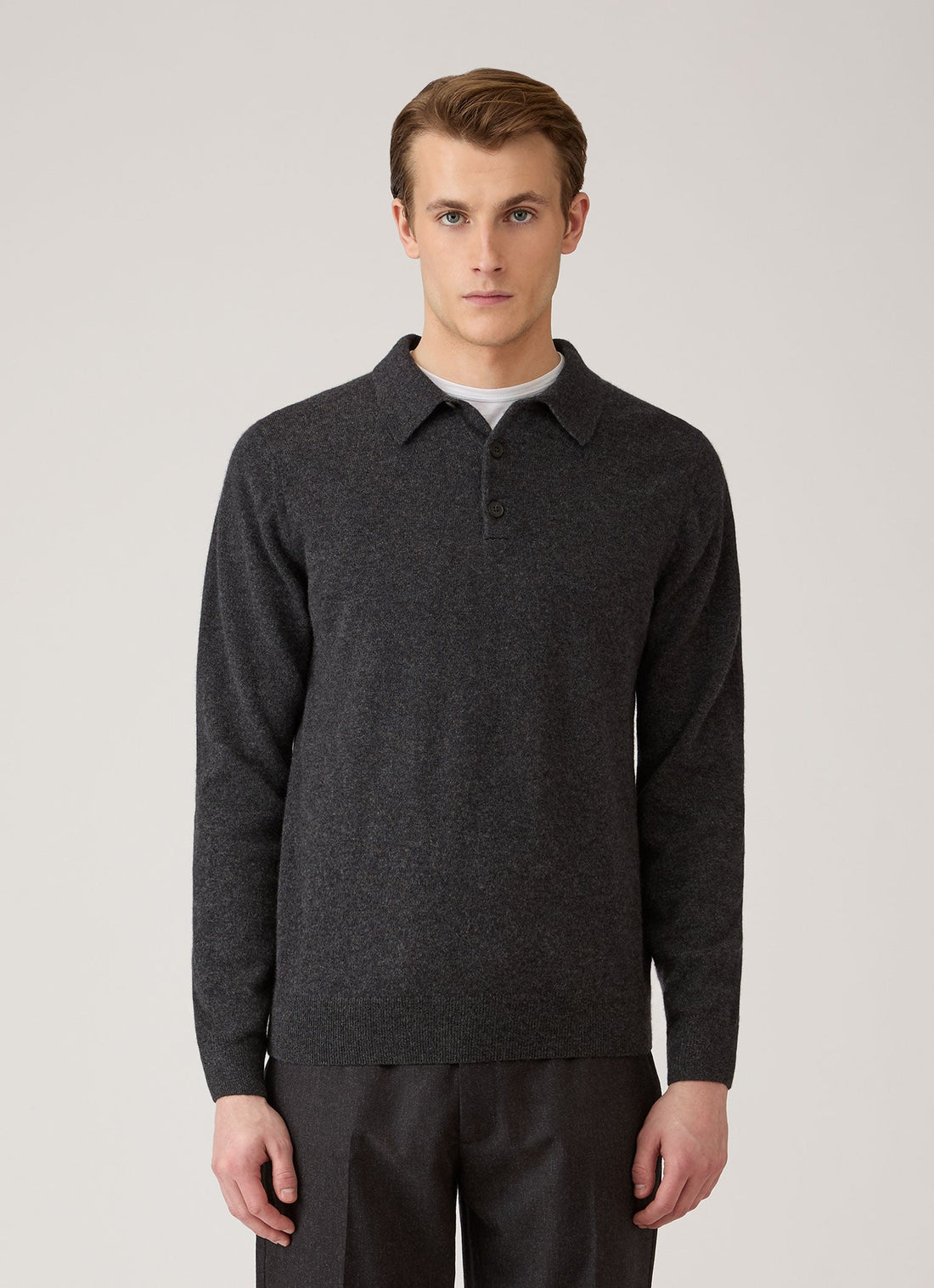 Cashmere Knitted Polo Shirt