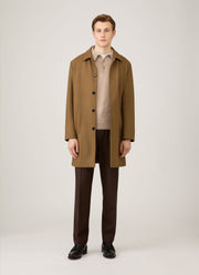 Men's Cashmere Polo Shirt in Oatmeal Melange