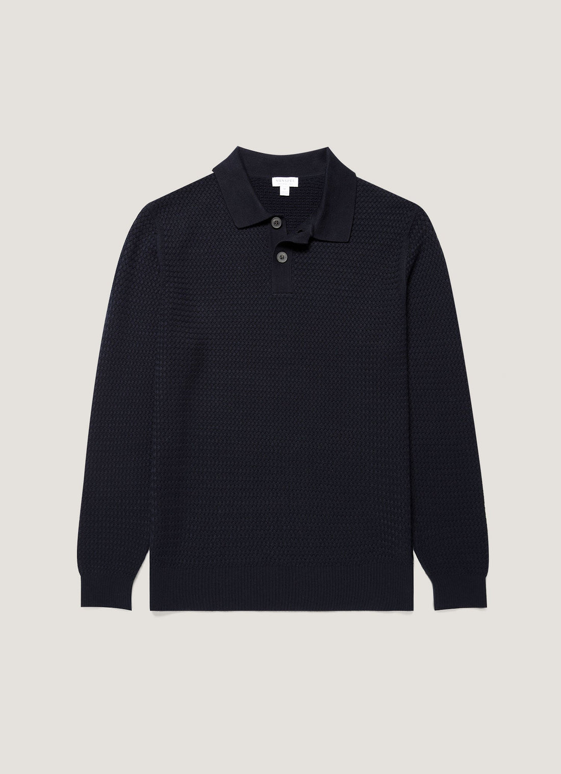 Polo en maille de coton nattée