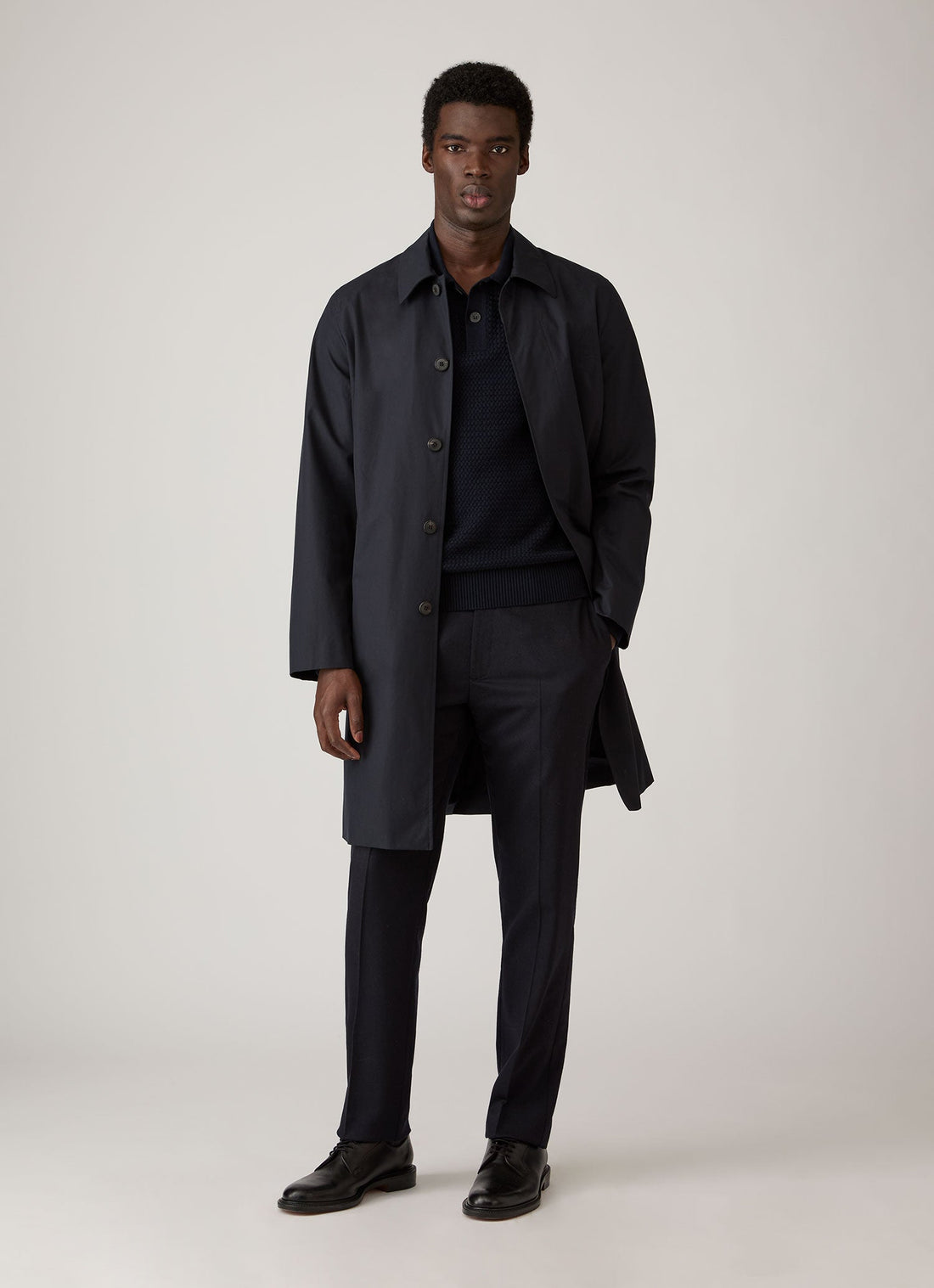 Polo en maille de coton nattée