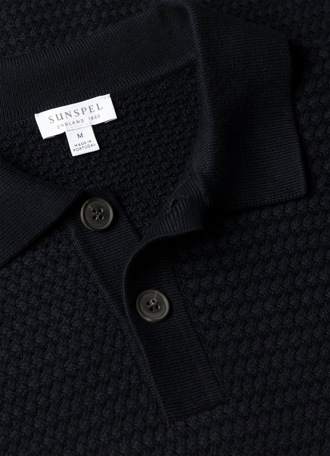 Polo en maille de coton nattée