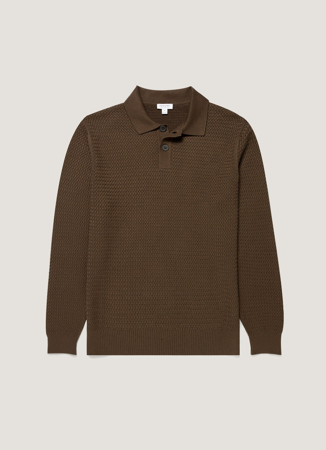 Polo en maille de coton nattée