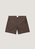 Men's Tailored Swim Shorts in Dark Walnut