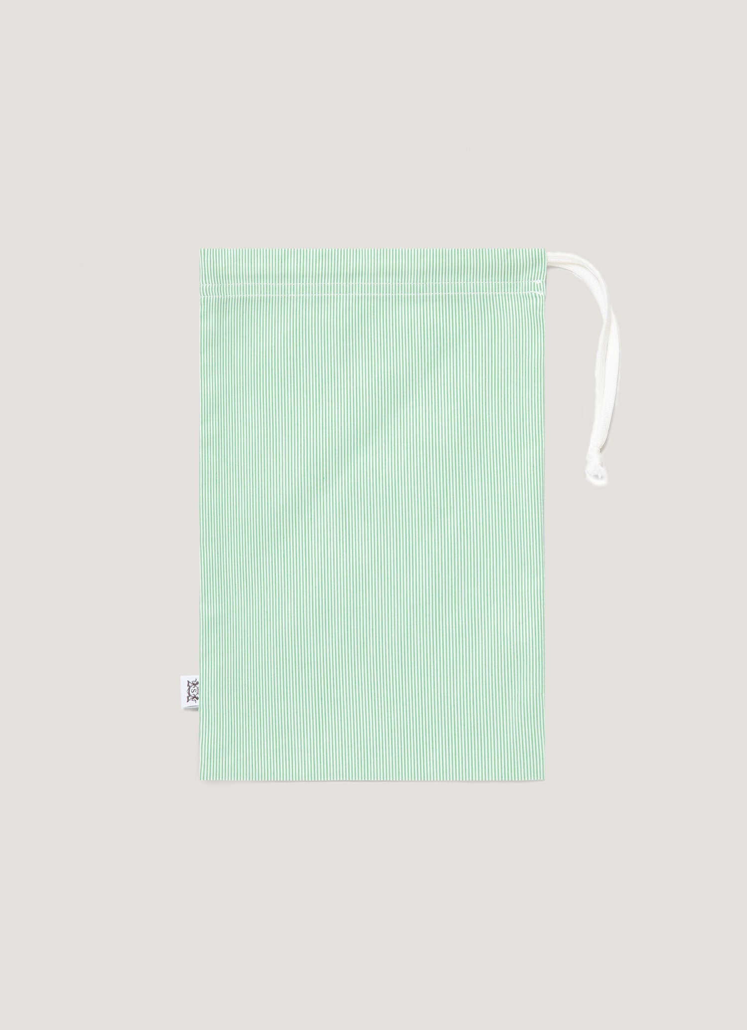 Men's Drawstring Swim Shorts in Bright Green/White