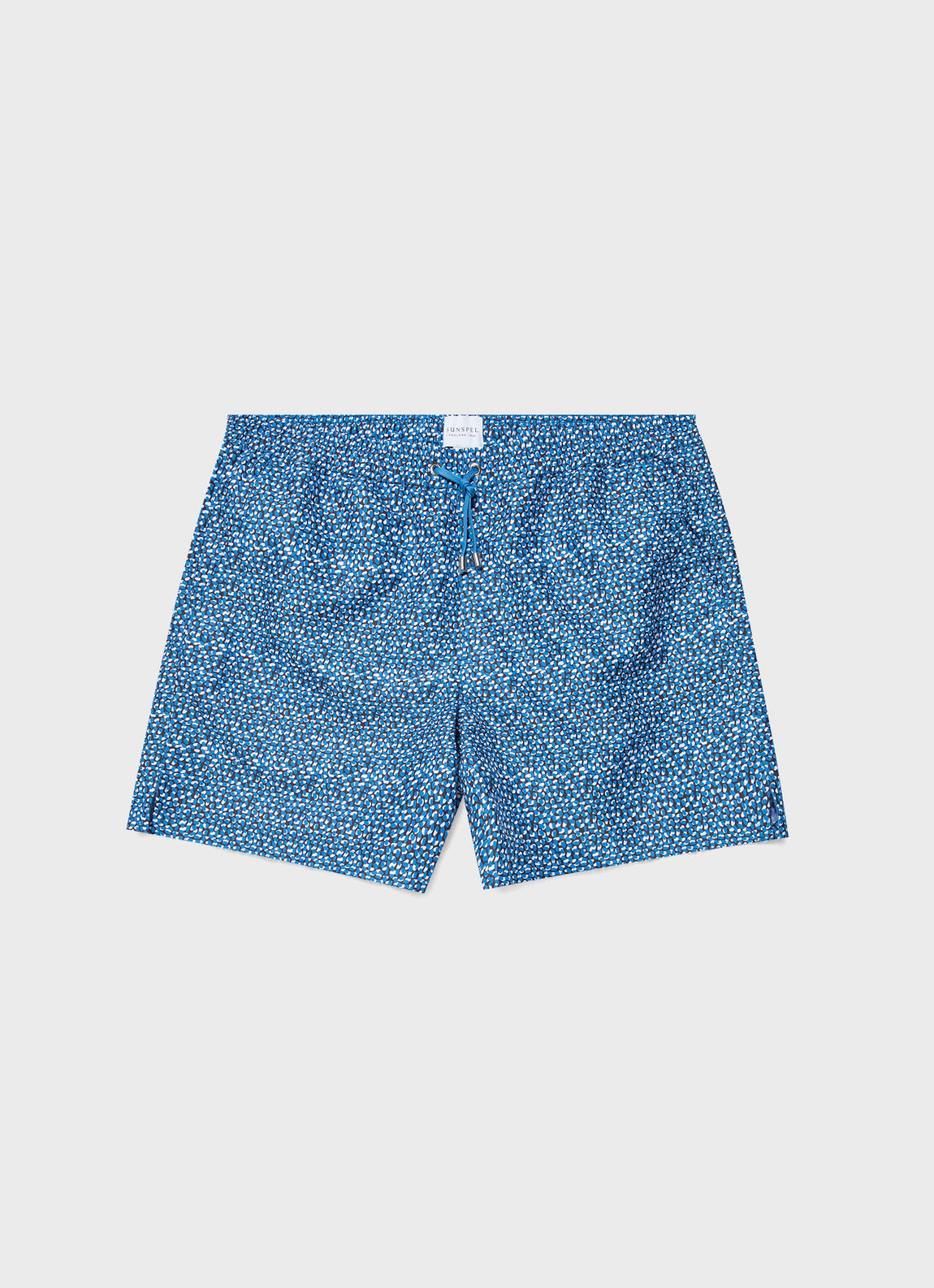Men's Swimshort in Turquoise Painted Spot Print
