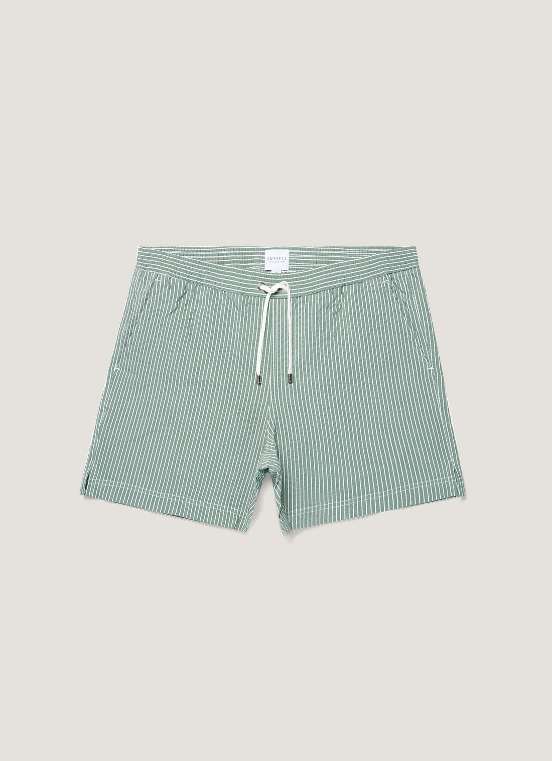 Short de bain en seersucker