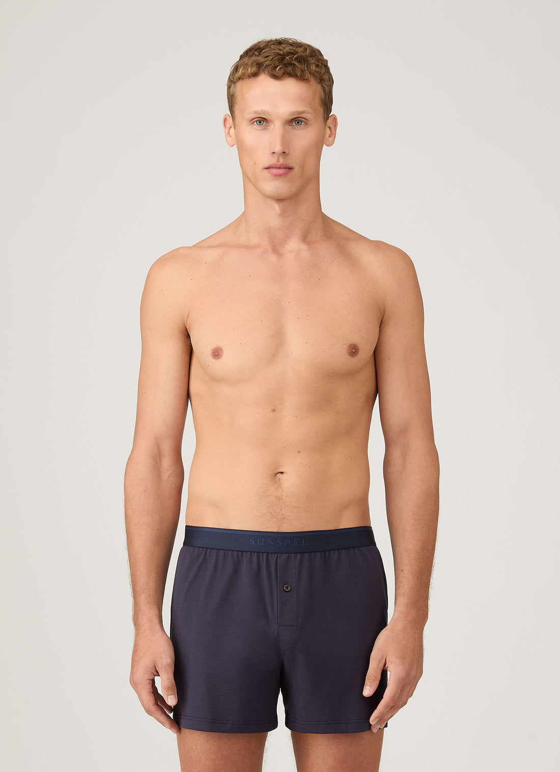 Superfine Cotton One-Button Boxer Short