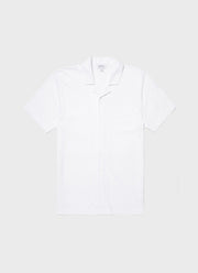 Men's Riviera Camp Collar Shirt in White