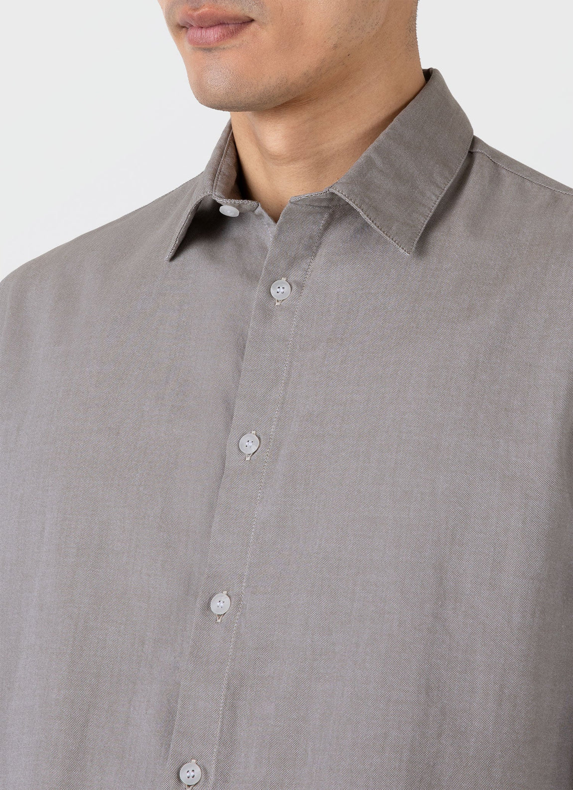 Men's Oxford Shirt in Light Khaki