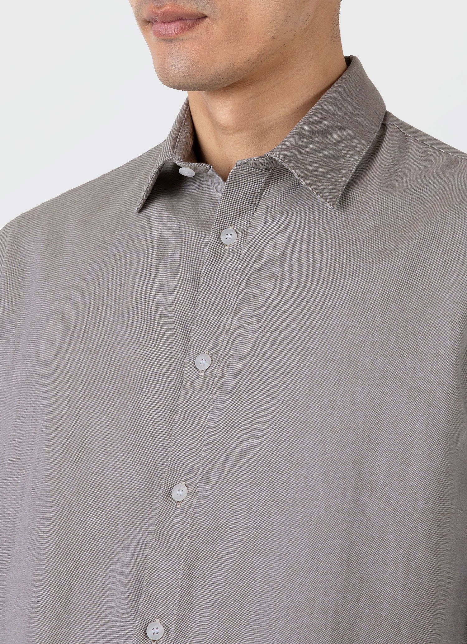 Men's Oxford Shirt in Light Khaki